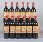 12 bouteilles, Saint-Julien, Château Ducru-Beaucaillou, 2ème Grand Cru Classé, 1991....