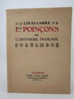 (1 vol.) Carré, Louis. - Les Poinçons de l'orfèvrerie française....
