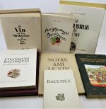 (7 vol.) Réunion de 7 ouvrages sur le vin.
1/ -...