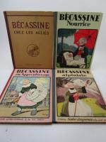 (4 vol.) Lot de 4 albums Bécassine, parus chez Gautier-Languereau...