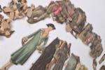 Silhouettes féminines en carton pour habiller 
XIXème et XXème.