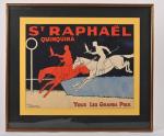St Raphaël 
Tous les grands prix
Gouache d'après Jacques Cartier.
29 x...