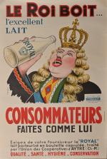 "Le Roi boit" 
Affiche de H. Bardin imp. Soulisse Martin...