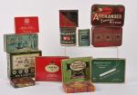 Treize boîtes en tôle lithographiée de tabac,
dont Afrikander, Abdulla, Muratti,...