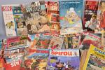 Spirou magazine, 120 numéros 
de 1959 à 2008 (petites usures).