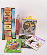 Hergé, Les aventures de Tintin, 
une dizaine d'ouvrages ou bande-dessinées...