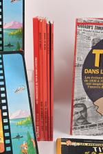 Hergé, Les aventures de Tintin, 
une dizaine d'ouvrages ou bande-dessinées...