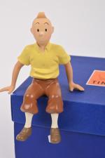 Moulinsart, d'après Hergé, "Les aventures de Tintin", 
Tintin assis, n°607...