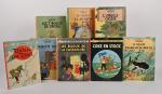 Hergé, "Les aventures de Tintin", 
17 albums divers états et...