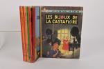 Hergé, "Les aventures de Tintin", 
17 albums divers états et...