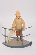 Moulinsart, d'après Hergé, "Les aventures de Tintin", 
Tintin Aurore, figurine...