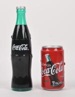 Coca-Cola, canette et bouteille radio FM 
avec l'indispensable prise jack...