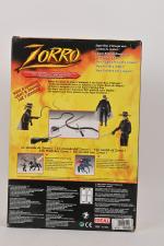 Ideal, Zorro, Sons et Lumières, figurine articulée, 
sous blister (usures).