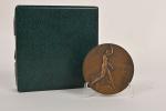 Iris 
Médaille T.S.F. en bronze par P.M. Damann 1927, Diam....