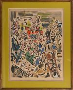 Gen PAUL (1895-1975)
La Partie de cartes
Lithographie, épreuve d'artiste signée au...