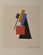 Ivan KOUDRIACHOV (1896-1972)
Composition cubiste
Lithographie, signée dans la planche et datée...