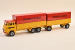 TEKNO (1) : 
Camion Scania Vabis jaune et rouge avec...