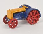 Dinky toys, Meccano, tracteur Fordson ref. 22E jaune et bleu.
