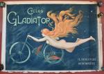 "Cycles Gladiator - 18 Boulevard Montmartre"
Affiche non entoilée signée L....