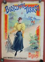 "Bicyclettes Terrot - Dijon"
Affiche non entoilée signée L. Baylac 94...