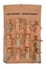 Jeannot Poupard - Création Robinson
Douze petits personnages en céramique peinte,...