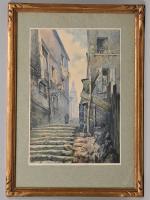 Victor MAUNIER (XXe)
Montmartre Passage Cottin, 1927
Daté 25/02/27. Aquarelle, signée en...