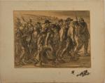 Théophile Alexandre STEINLEN (1859-1923) 
"Les prisonniers"
Quatre tirages d'une même lithographie...