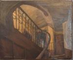 Raymond CAZANOVE (1922-1982)
L'escalier
Huile sur toile signée en bas à gauche...
