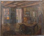Raymond CAZANOVE (1922-1982)
Le salon
Huile sur toile signée en bas à...