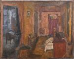 Raymond CAZANOVE (1922-1982)
La chambre à coucher
Huile sur toile signée en...