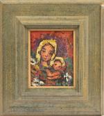 Henry Maurice D'ANTY (1910-1998)
Vierge à l'enfant
Huile sur toile signée en...