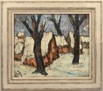 Henry Maurice D'ANTY (1910-1998)
Village sous la neige
Huile sur toile signée...