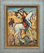 Henry Maurice D'ANTY (1910-1998)
Don Quichotte
Huile sur toile signée en bas...