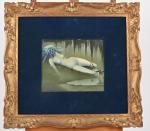 Claude GENISSON (né en 1927)
"Nixe, nymphe des eaux"
Peinture sur bois,...