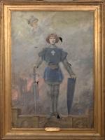 Louise ABBEMA (1853-1927)
Jeanne d'Arc devant Reims sauvant la France
Huile sur...