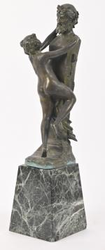 CLODION (1738-1814) d'après
Sacrifice à Priape 
Épreuve en bronze à patine...