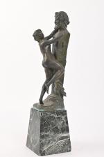 CLODION (1738-1814) d'après
Sacrifice à Priape 
Épreuve en bronze à patine...