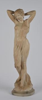 A. DEL PERUGIA (XIX-XX)
Femme au drapé
Sculpture en marbre signée.
H. :...