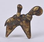 Figurine en bronze 
d'un cavalier Sao Sokoto. Tchad/Cameroun/Nigeria. H. 4,5...