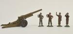 Quiralu, Seconde Guerre mondiale :
canon avec 4 soldats artilleurs. Très...