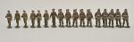 Quiralu, Seconde Guerre mondiale, parachutistes :
6 soldats au défilé, fusils...