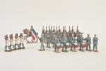 Quiralu, Armées d'Afrique, légion étrangère
16 soldats au défilé dont un...