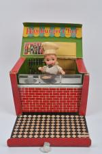 Japon, "Hamburger chef"
Battery Toy. Très bel état, en boîte.