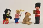 Carl, Allemagne, quatre jouets mécaniques :
Félix le Chat, singe jongleur,...