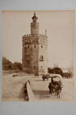 Espagne
Album de 49 photographies, c. 1885-90
Principalement vues et monuments, Séville,...