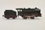 Märklin écart. O, locomotive électrique type 020
noire à filets rouges,...