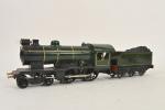 Fournereau Marescot, locomotive type 220 
électrique repeinte verte et noire...