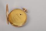 Montre à sonnerie sur gong en or
à remontoir, signée Bartmann...