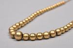 Chaine et perles en or jaune 18K 750 millièmes
avec chaînette...