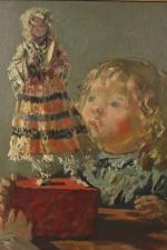 Georges Robert CHEYSSIAL (1907-1997) 
Le merveilleux automate
Huile sur toile signée...